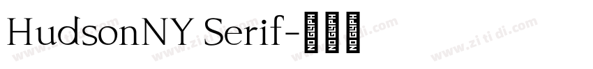 HudsonNY Serif字体转换